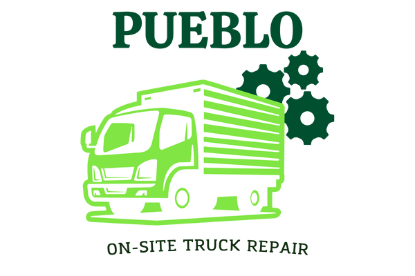 this image shows pueblo onsite truck repair logo