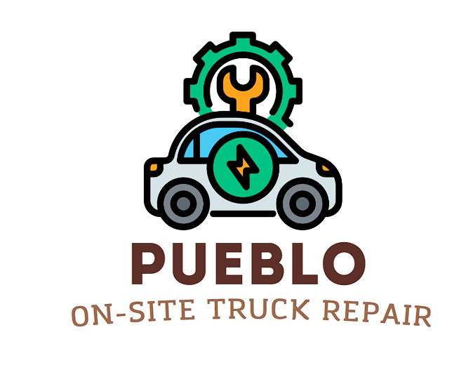 this image shows pueblo onsite truck repair logo